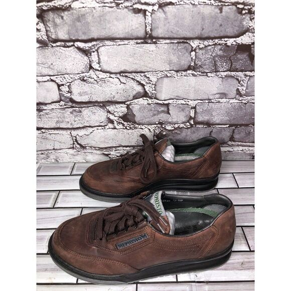 Mephisto Runoff Air-Jet System Brown Leather Sneaker Shoes Women’s Sz 8M US/39EU - Picture 7 of 16